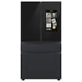 Samsung - 36 in. Wide Open Box BESPOKE 23 cu. ft. 4-Door French Door Counter Depth Smart Refrigerator with Family Hub - Matte Black Steel