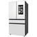 Alt View 15. Samsung - Open Box BESPOKE 23 cu. ft. 4-Door French Door Counter Depth Smart Refrigerator with Family Hub - White Glass.