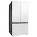 Alt View 11. Samsung - Open Box BESPOKE 30 cu. ft. 3-Door French Door Smart Refrigerator with Beverage Center - White Glass.