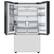 Alt View 20. Samsung - Open Box BESPOKE 24 cu. ft. 3-Door French Door Counter Depth Smart Refrigerator with Beverage Center - Custom Panel Ready.