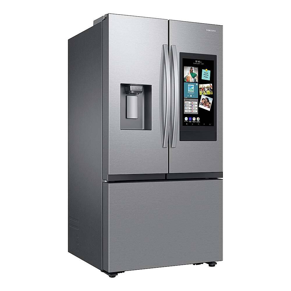 Alt View 12. Samsung - Open Box 30 cu. ft. 3-Door French Door Smart Refrigerator with Family Hub - Stainless Steel.