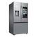 Alt View 12. Samsung - Open Box 25 cu. ft. 3-Door French Door Counter Depth Smart Refrigerator with Family Hub - Stainless Steel.