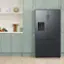 Alt View 11. Samsung - Open Box 31 cu. ft. 3-Door French Door Smart Refrigerator with Four Types of Ice - Fingerprint Resistant Matte Black Steel.