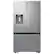 Front. Samsung - Open Box 26 cu. ft. French Door Counter Depth Smart Refrigerator with Four Types of Ice - Fingerprint Resistant Stainless Steel.