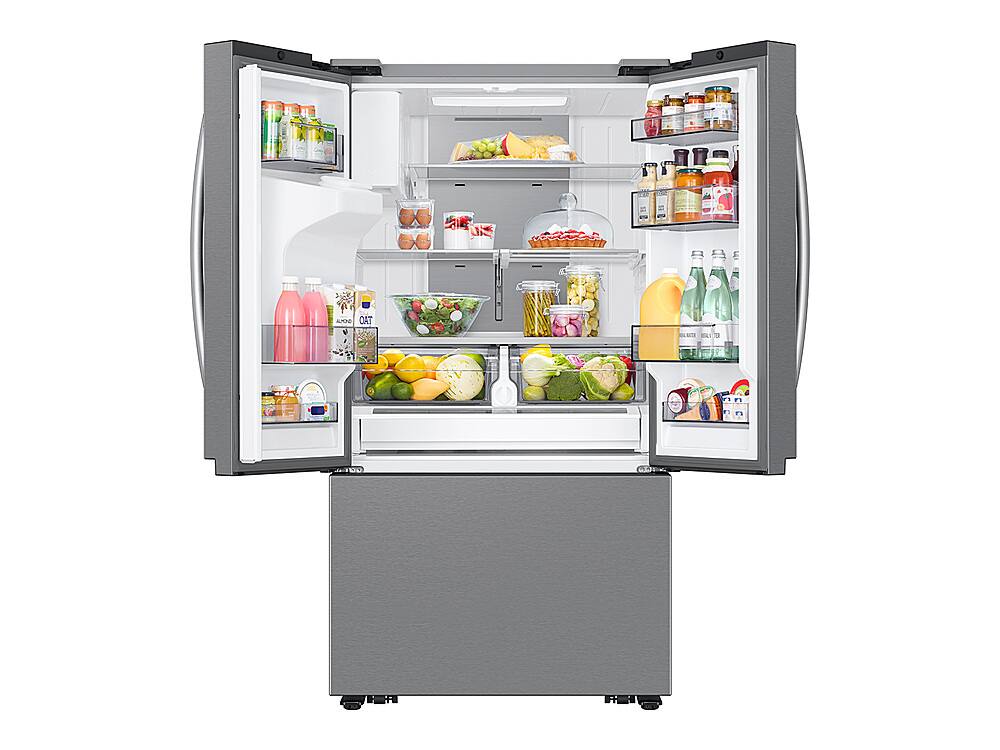 Alt View 14. Samsung - Open Box 26 cu. ft. French Door Counter Depth Smart Refrigerator with Four Types of Ice - Fingerprint Resistant Stainless Steel.