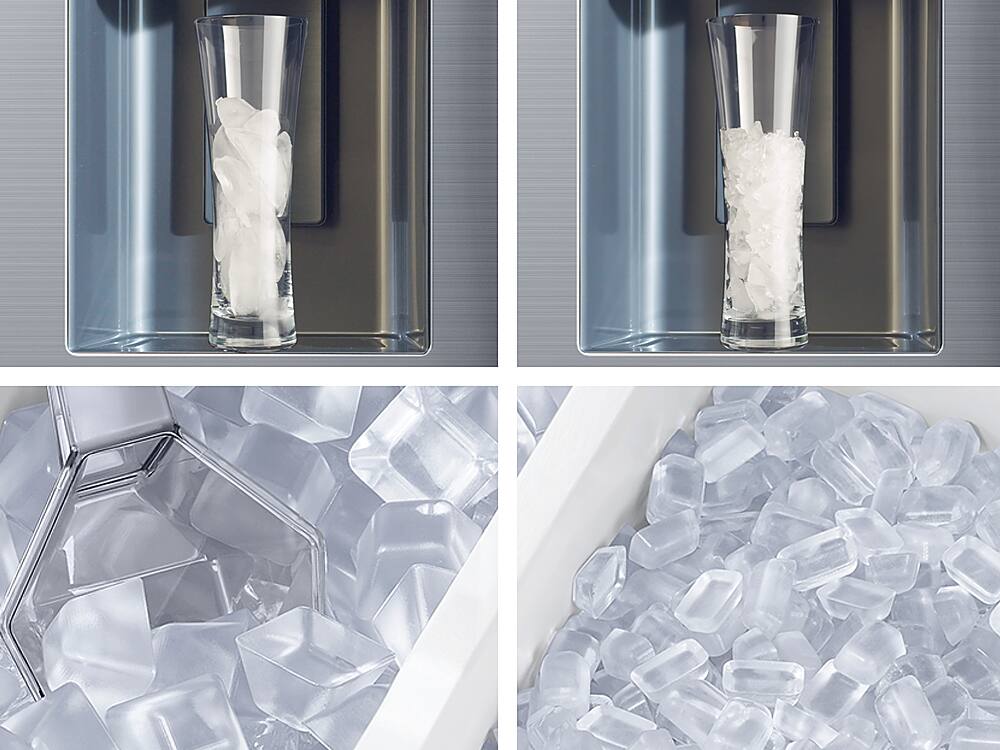 Alt View 17. Samsung - Open Box 26 cu. ft. French Door Counter Depth Smart Refrigerator with Four Types of Ice - Fingerprint Resistant Stainless Steel.