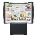 Alt View Zoom 14. Samsung - Open Box 32 cu. ft. 3-Door French Door Smart Refrigerator with Dual Auto Ice Maker - Matte Black.