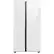 Front. Samsung - Open Box BESPOKE Side-by-Side Smart Refrigerator with Beverage Center - White Glass.
