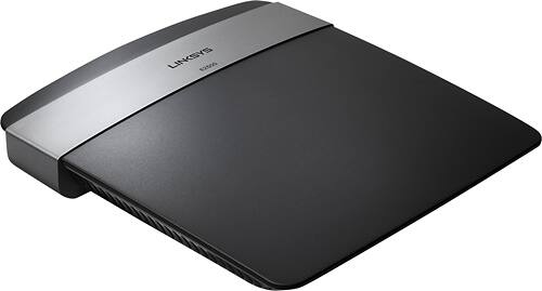 Angle. Linksys - N600 Dual Band Wi-Fi Router - Black.