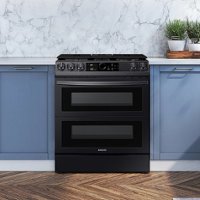Samsung - Open Box Flex Duo 6.3 cu. ft.  Front Control Slide-in Dual Fuel Range with Smart Dial, Air Fry & WiFi - Black Stainless Steel - Alt_View_Zoom_11