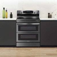 Samsung - Open Box 6.3 cu. ft. Smart Freestanding Electric Range with Flex Duo, No-Preheat Air Fry & Griddle - Black Stainless Steel - Alt_View_Zoom_11
