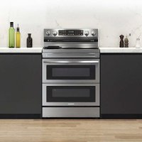 Samsung - Open Box 6.3 cu. ft. Smart Freestanding Electric Range with Flex Duo, No-Preheat Air Fry & Griddle - Stainless Steel - Alt_View_Zoom_11