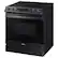 Alt View 18. Samsung - Open Box 6.3 cu. ft. Smart Instant Heat Slide-in Induction Range with Air Fry & Convection+ - Black Stainless Steel.