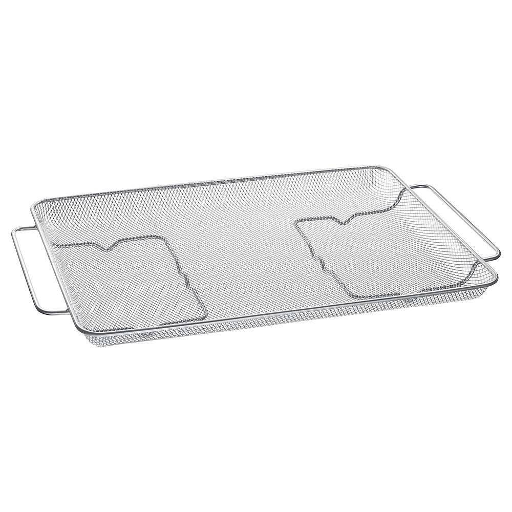 Alt View 22. Samsung - Open Box 6.3 cu. ft. Smart Instant Heat Slide-in Induction Range with Air Fry & Convection+ - Black Stainless Steel.