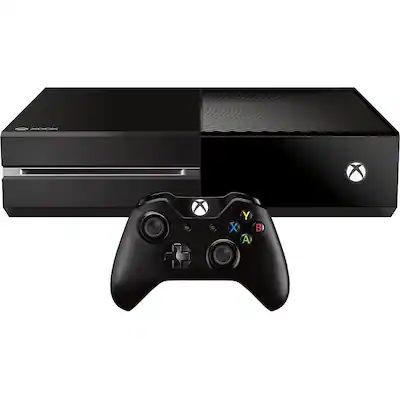 Front. Microsoft - Geek Squad Certified Refurbished Xbox One Console - Black.