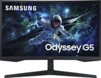 Samsung - 27" Odyssey 1000R Curved QHD 165Hz 1ms AMD FreeSync Gaming Monitor (DP, HDMI) - Black - Front_Zoom