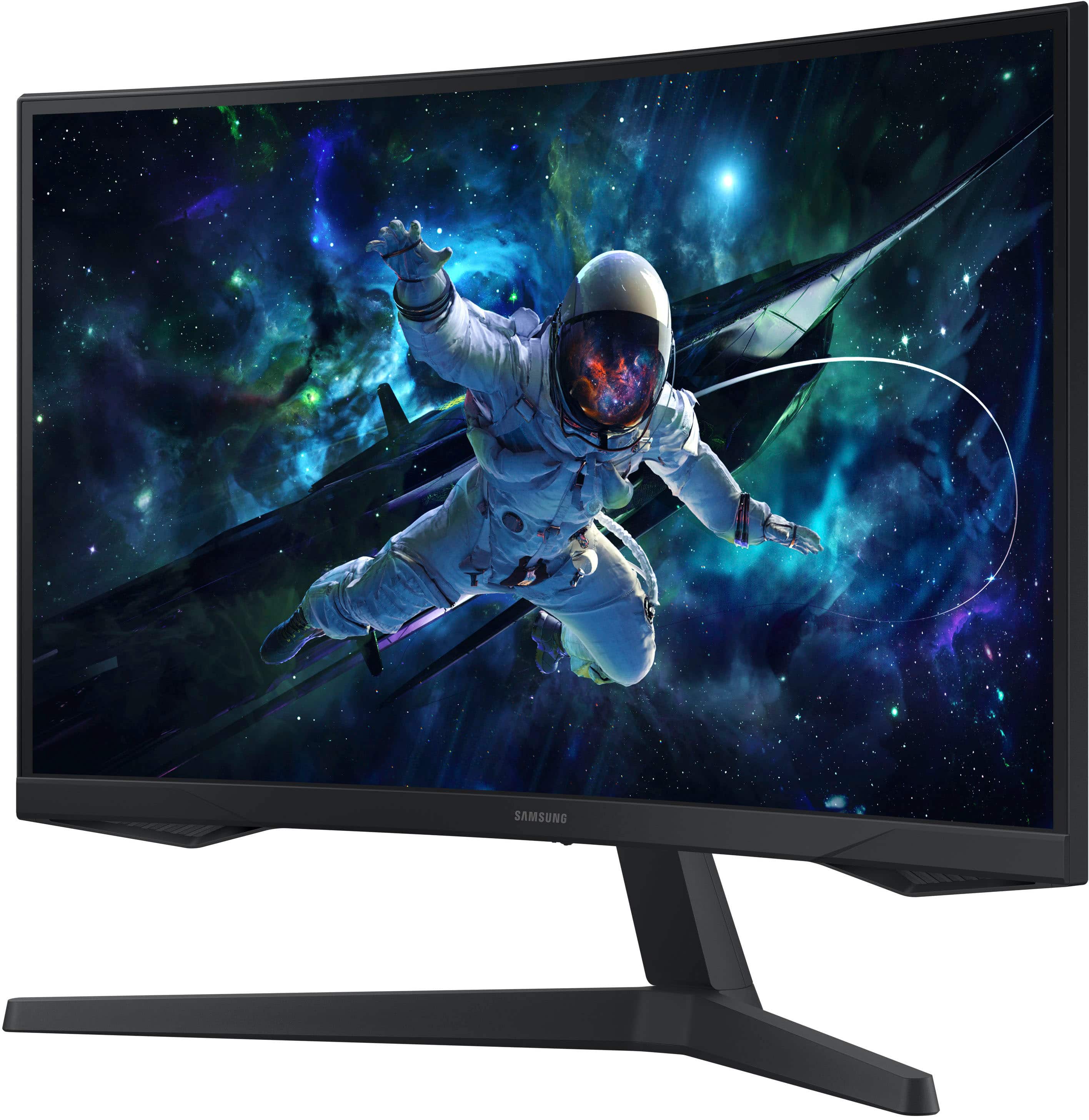 Alt View 11. Samsung - 27" Odyssey 1000R Curved QHD 165Hz 1ms AMD FreeSync Gaming Monitor (DP, HDMI) - Black.
