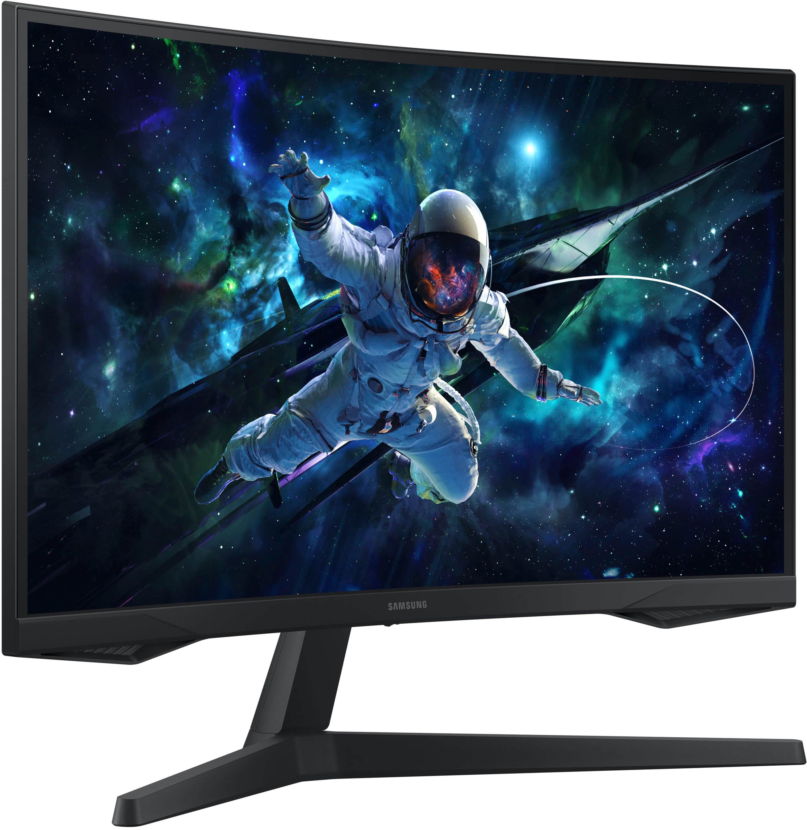 Alt View 12. Samsung - 27" Odyssey 1000R Curved QHD 165Hz 1ms AMD FreeSync Gaming Monitor (DP, HDMI) - Black.