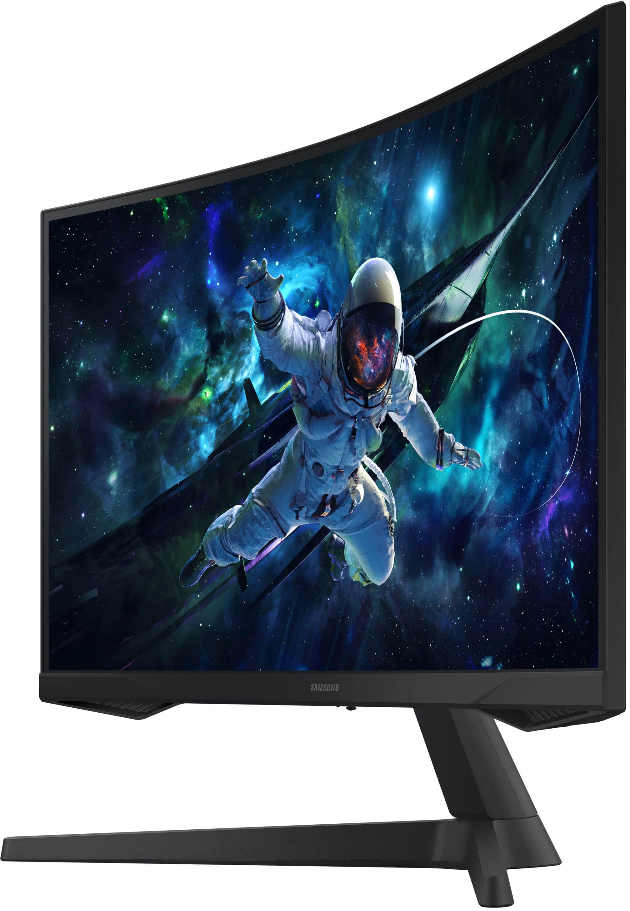 Alt View 13. Samsung - 27" Odyssey 1000R Curved QHD 165Hz 1ms AMD FreeSync Gaming Monitor (DP, HDMI) - Black.