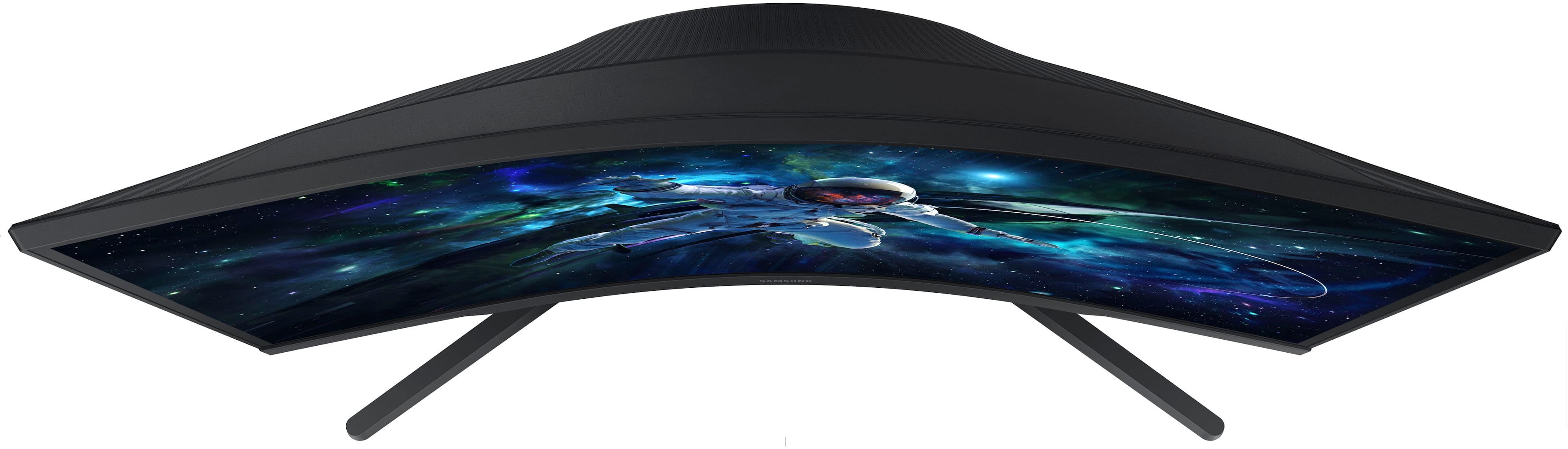 Alt View 15. Samsung - 27" Odyssey 1000R Curved QHD 165Hz 1ms AMD FreeSync Gaming Monitor (DP, HDMI) - Black.