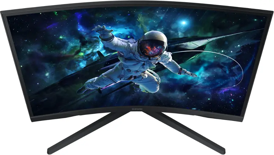 Alt View 24. Samsung - 27" Odyssey 1000R Curved QHD 165Hz 1ms AMD FreeSync Gaming Monitor (DP, HDMI) - Black.