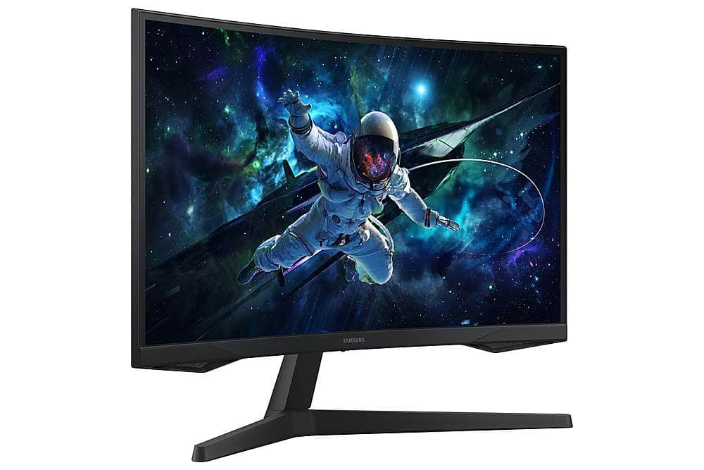 Alt View 12. Samsung - 32" Odyssey 1000R Curved QHD 165Hz 1ms AMD FreeSync Gaming Monitor (DP, HDMI) - Black.