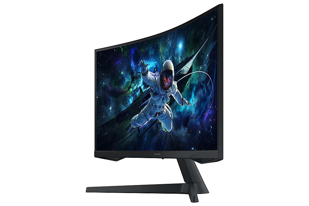 Alt View 13. Samsung - 32" Odyssey 1000R Curved QHD 165Hz 1ms AMD FreeSync Gaming Monitor (DP, HDMI) - Black.