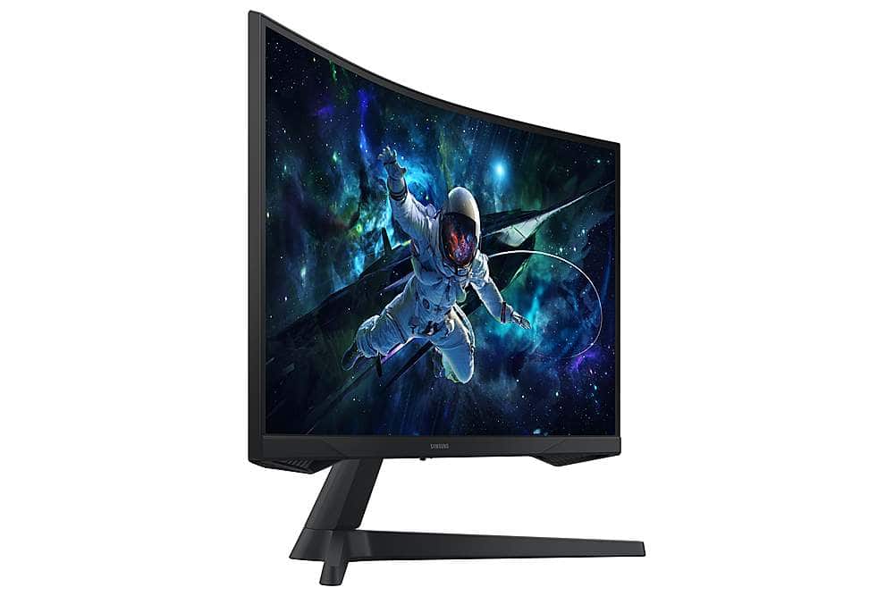 Alt View 14. Samsung - 32" Odyssey 1000R Curved QHD 165Hz 1ms AMD FreeSync Gaming Monitor (DP, HDMI) - Black.