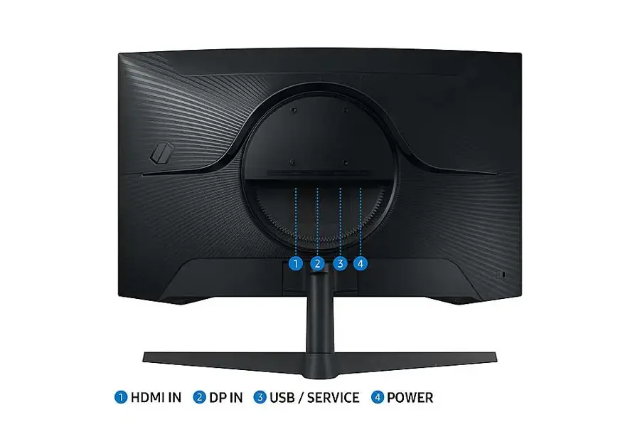 Alt View 16. Samsung - 32" Odyssey 1000R Curved QHD 165Hz 1ms AMD FreeSync Gaming Monitor (DP, HDMI) - Black.