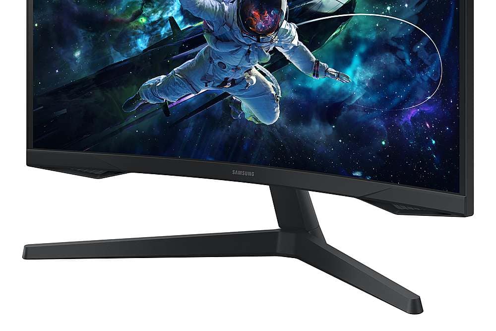 Alt View 20. Samsung - 32" Odyssey 1000R Curved QHD 165Hz 1ms AMD FreeSync Gaming Monitor (DP, HDMI) - Black.