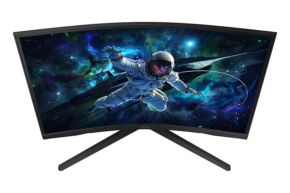 Alt View 23. Samsung - 32" Odyssey 1000R Curved QHD 165Hz 1ms AMD FreeSync Gaming Monitor (DP, HDMI) - Black.