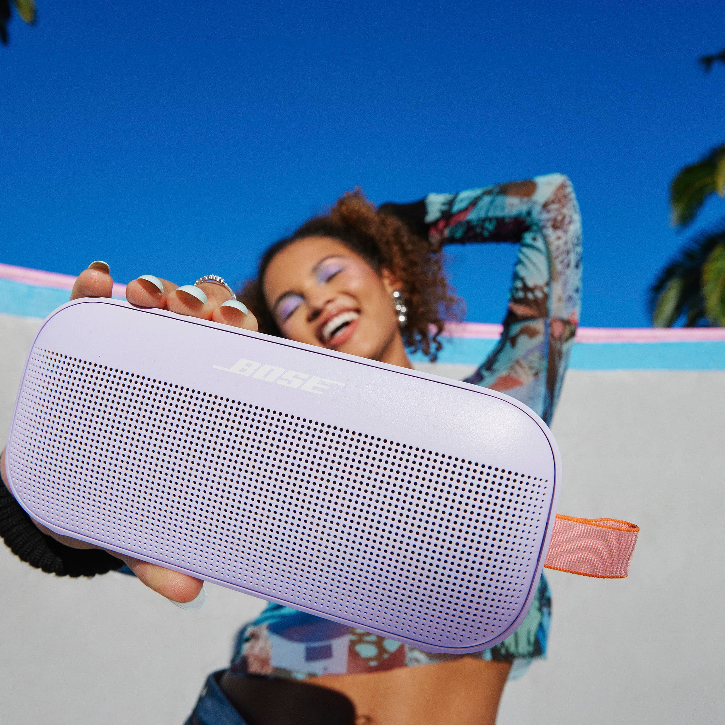 Alt View 12. Bose - SoundLink Flex Portable Bluetooth Speaker with Waterproof/Dustproof Design - Chilled Lilac.