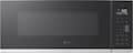 LG - 1.3 Cu. Ft. Low-Profile Over-The-Range Microwave with Zero Clearance Door - Black