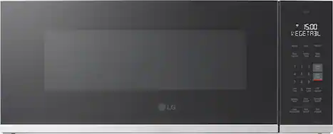 LG - 1.3 Cu. Ft. Low-Profile Over-The-Range Microwave with Zero Clearance Door - Black