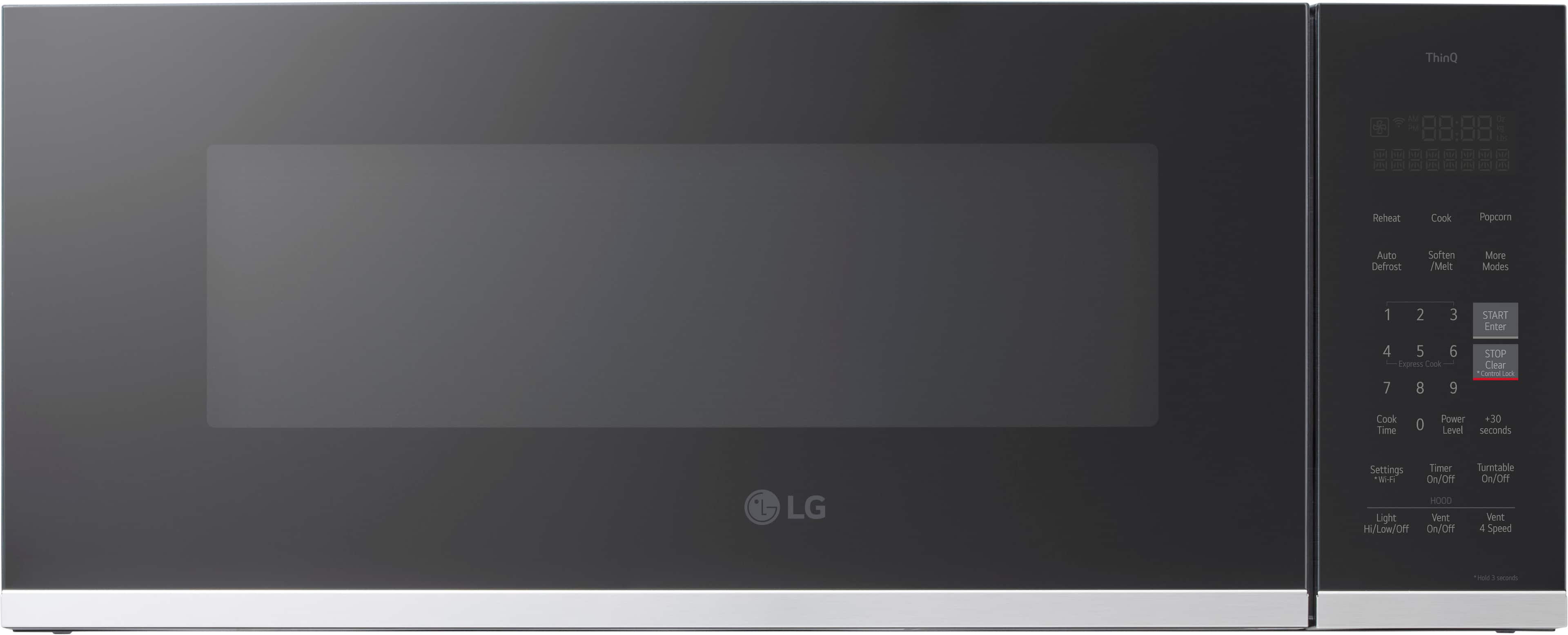 Alt View 1. LG - 1.3 Cu. Ft. Low-Profile Over-The-Range Microwave with EasyClean - Black.