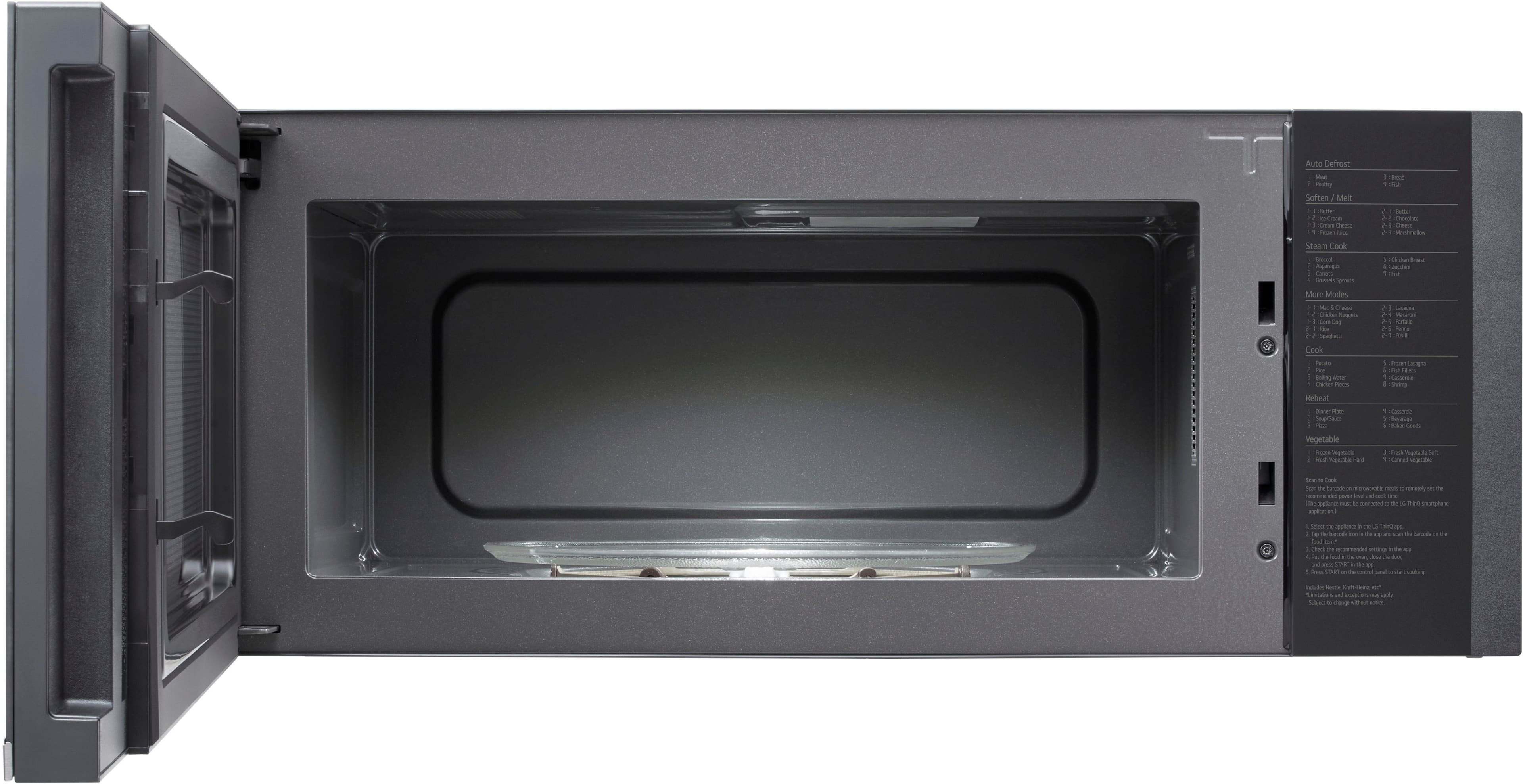 Alt View 12. LG - 1.3 Cu. Ft. Low-Profile Over-The-Range Microwave with Sensor Cook and EasyClean - Black.