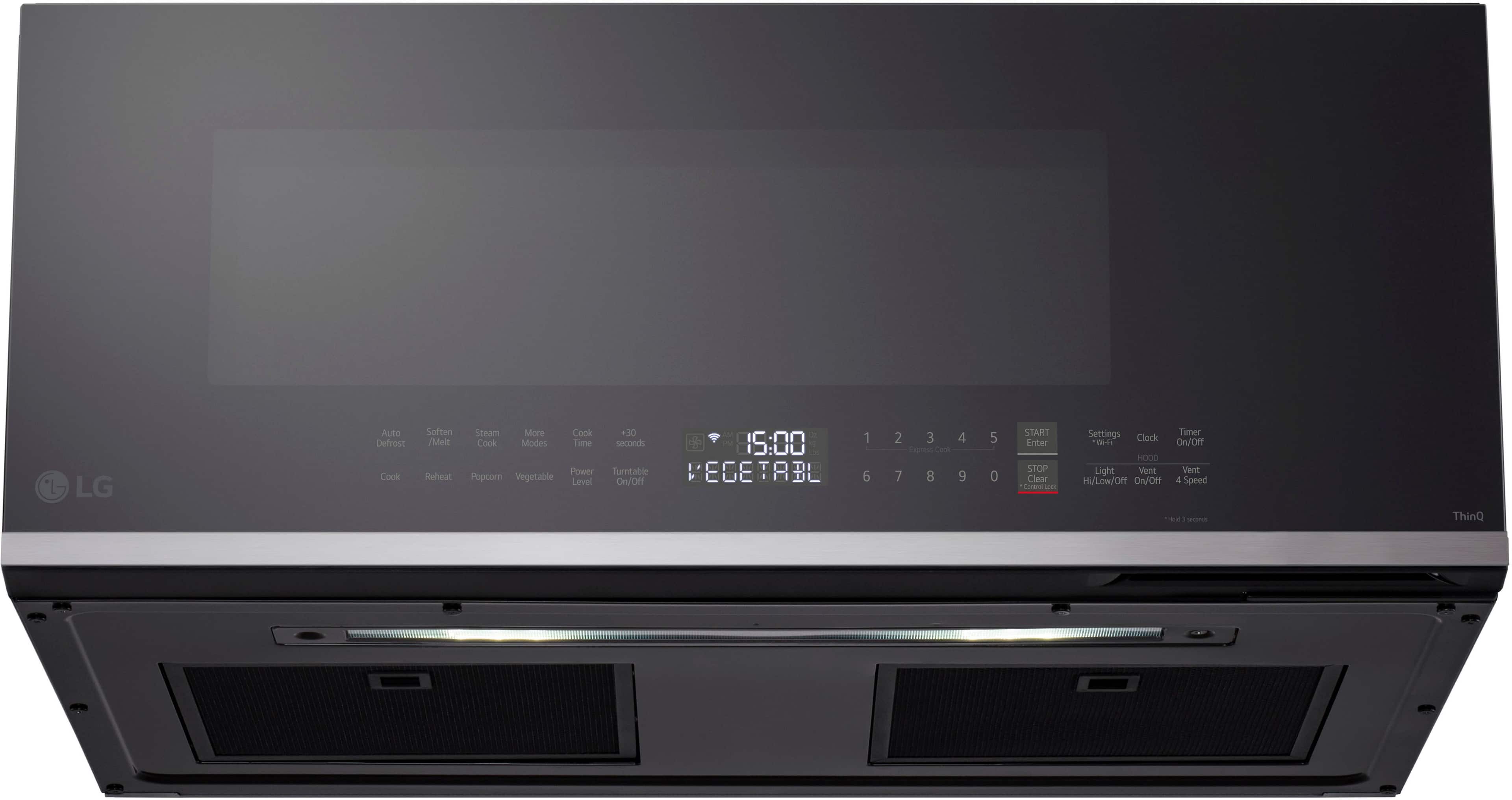 Alt View 14. LG - 1.3 Cu. Ft. Low-Profile Over-The-Range Microwave with Sensor Cook and EasyClean - Black.