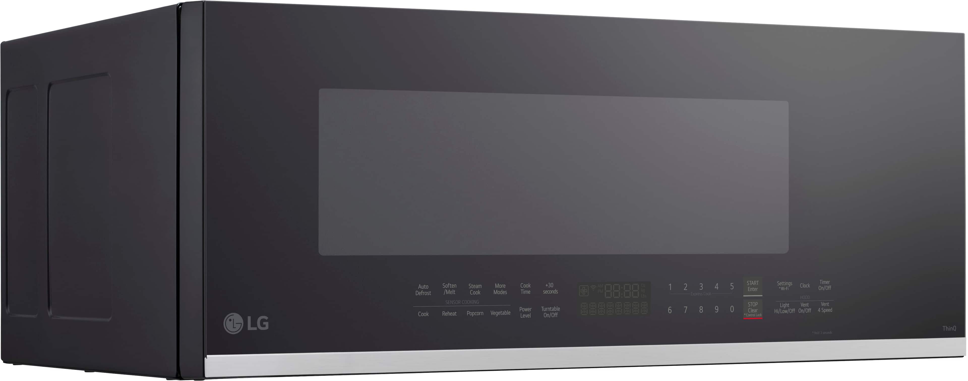 Alt View 15. LG - 1.3 Cu. Ft. Low-Profile Over-The-Range Microwave with Sensor Cook and EasyClean - Black.
