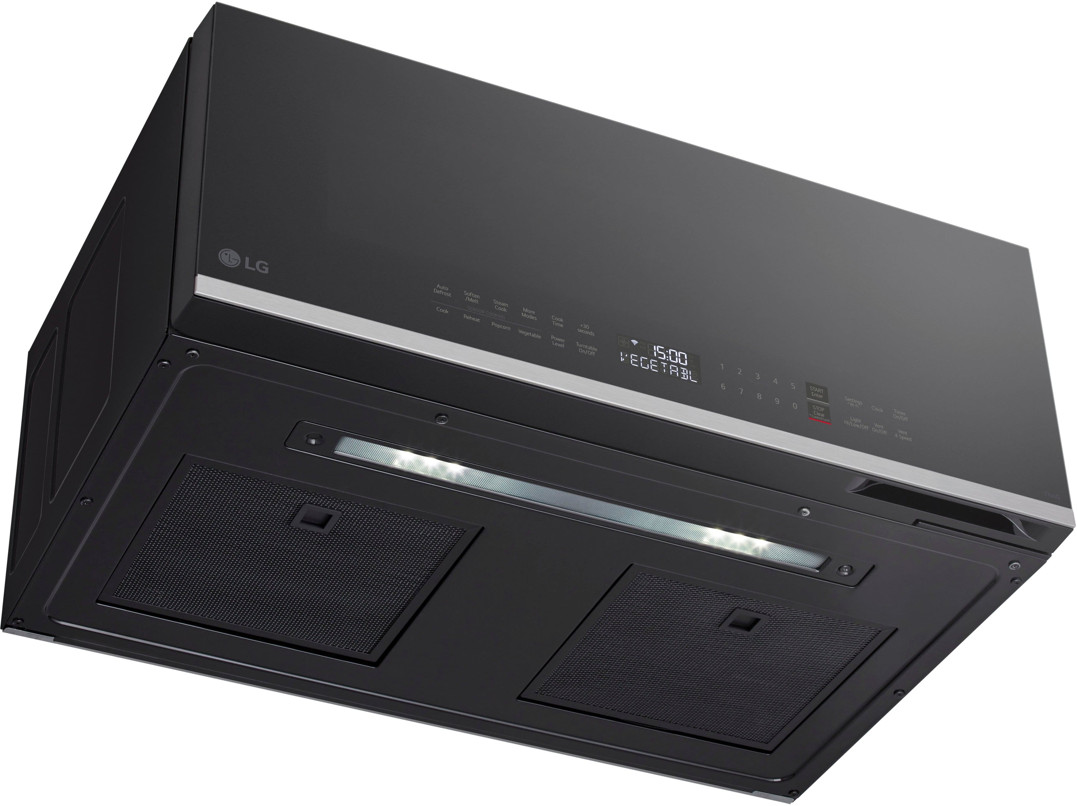 Alt View 17. LG - 1.3 Cu. Ft. Low-Profile Over-The-Range Microwave with Sensor Cook and EasyClean - Black.