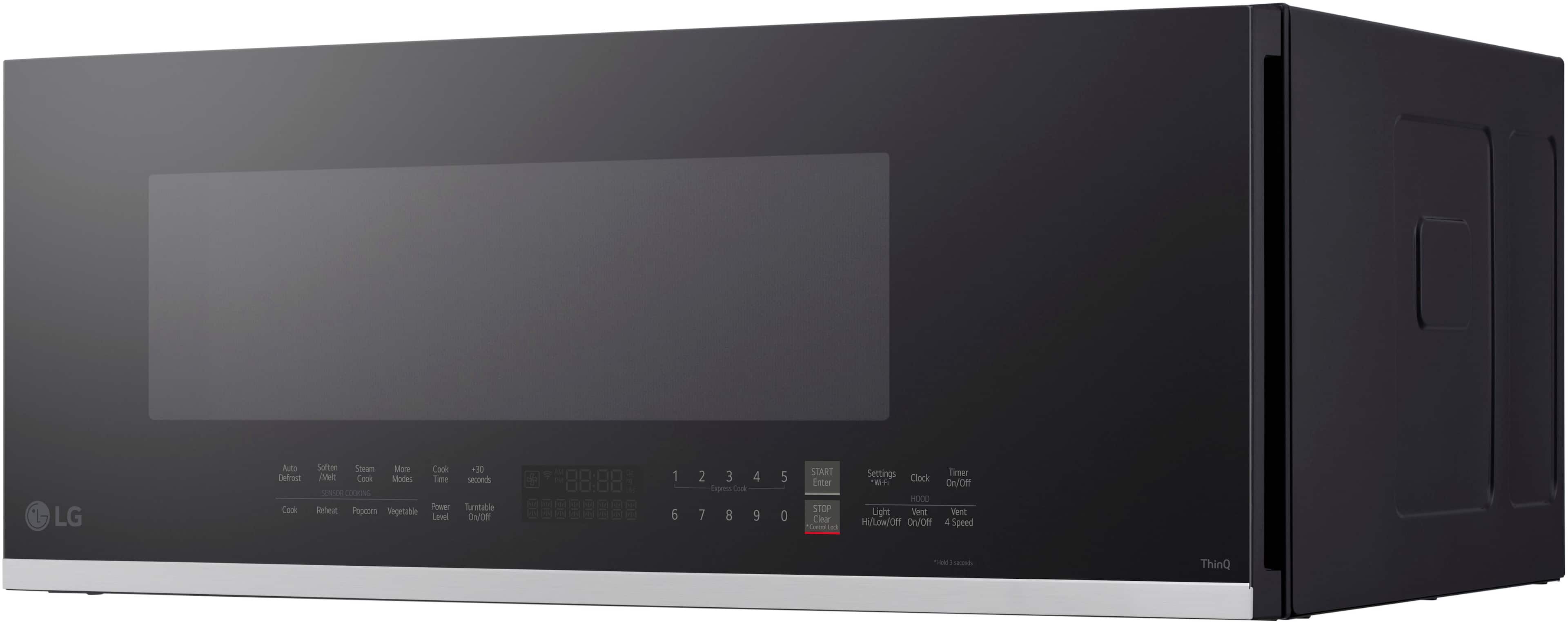 Alt View 19. LG - 1.3 Cu. Ft. Low-Profile Over-The-Range Microwave with Sensor Cook and EasyClean - Black.