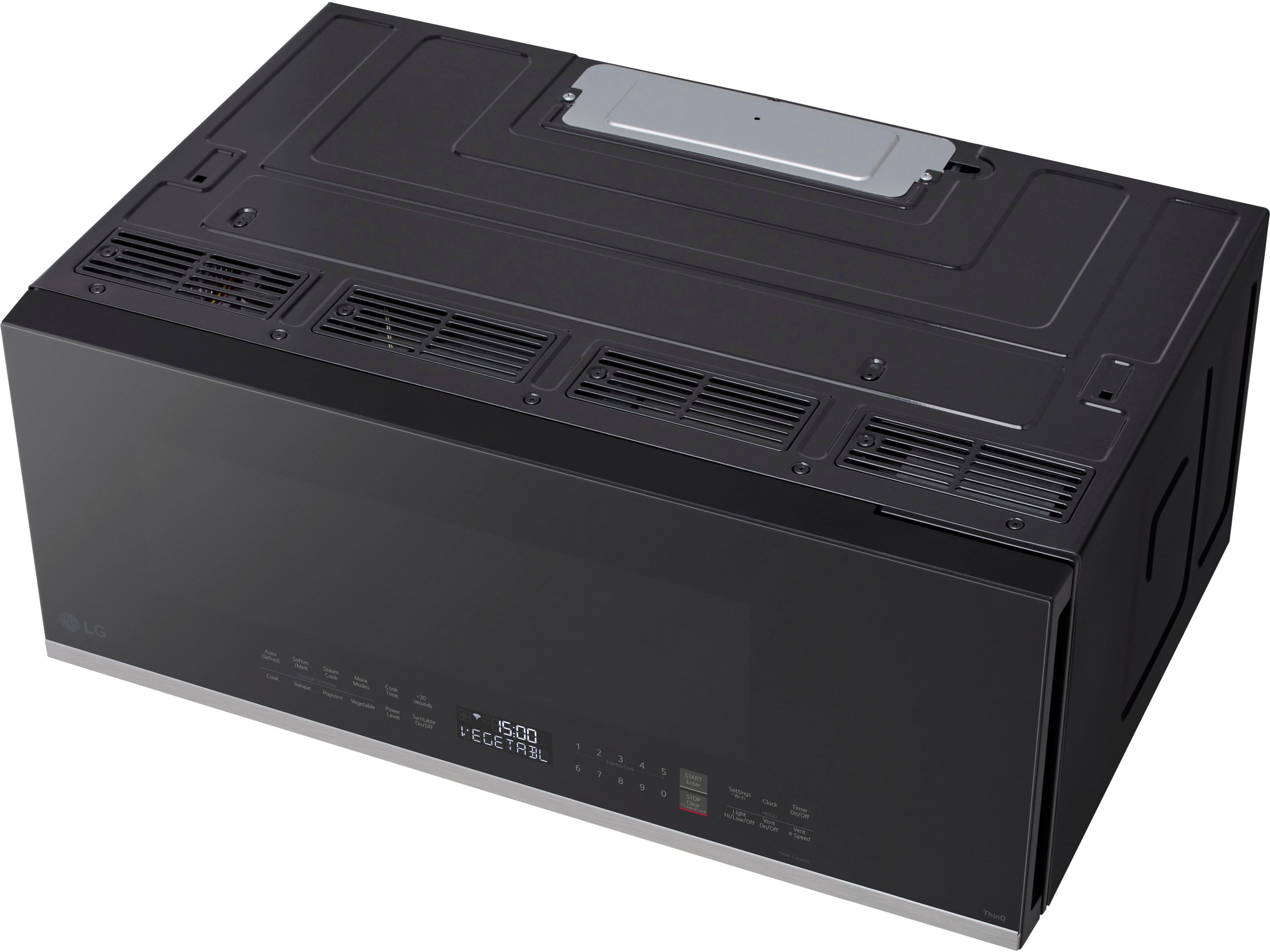 Alt View 24. LG - 1.3 Cu. Ft. Low-Profile Over-The-Range Microwave with Sensor Cook and EasyClean - Black.