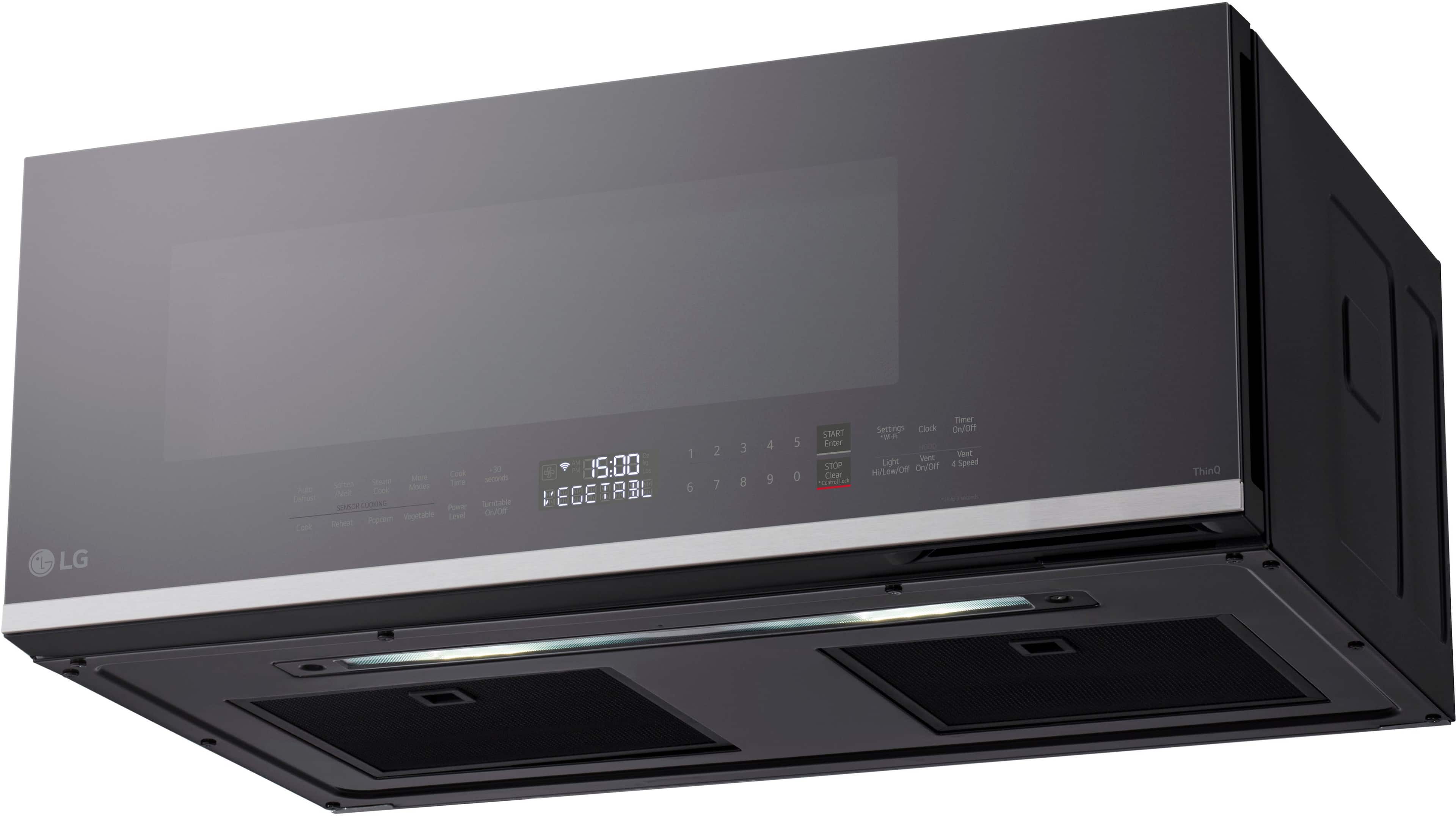 Alt View 25. LG - 1.3 Cu. Ft. Low-Profile Over-The-Range Microwave with Sensor Cook and EasyClean - Black.