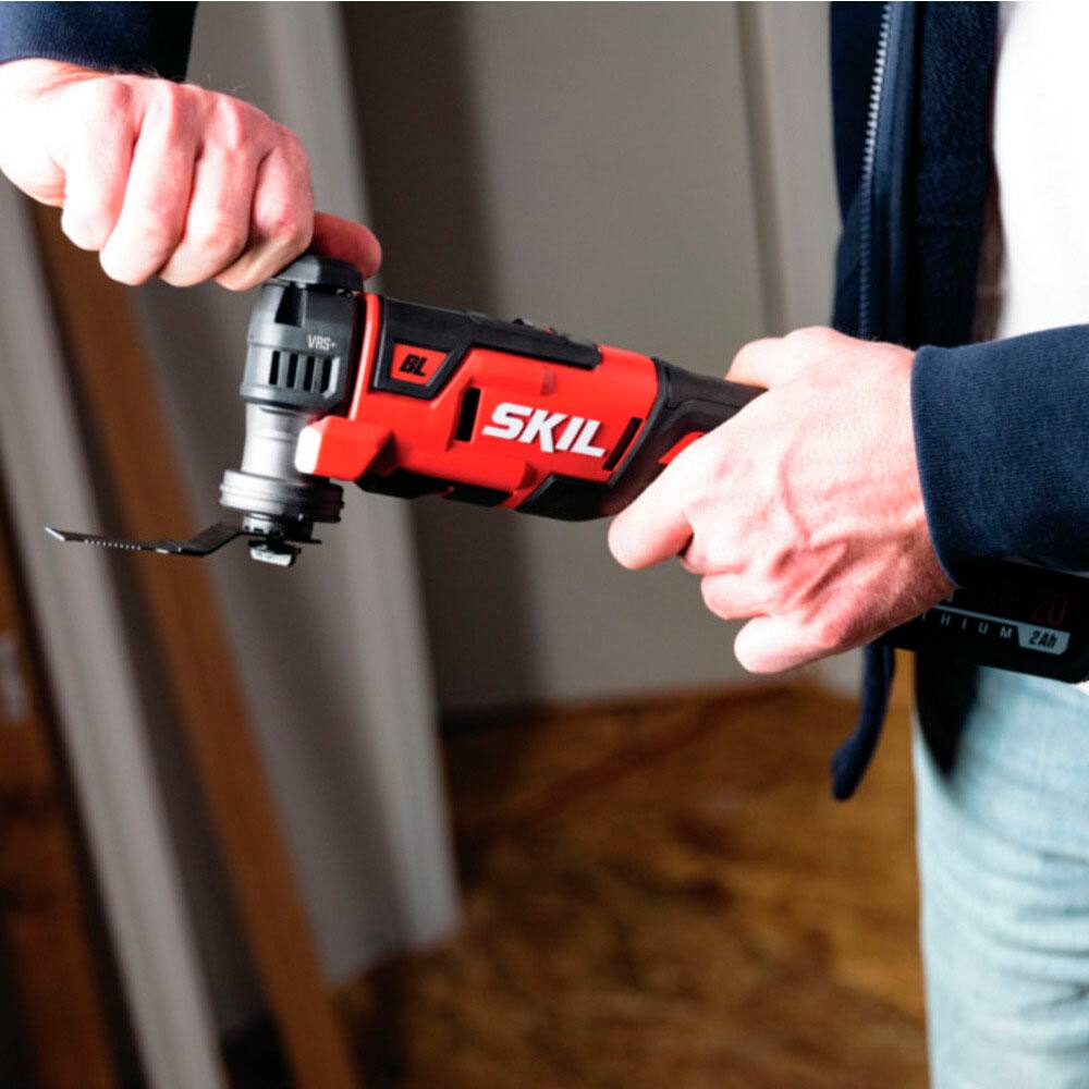 Alt View 17. Skil - SKIL 20V BL Oscillating Tool Kit - Red/Black.