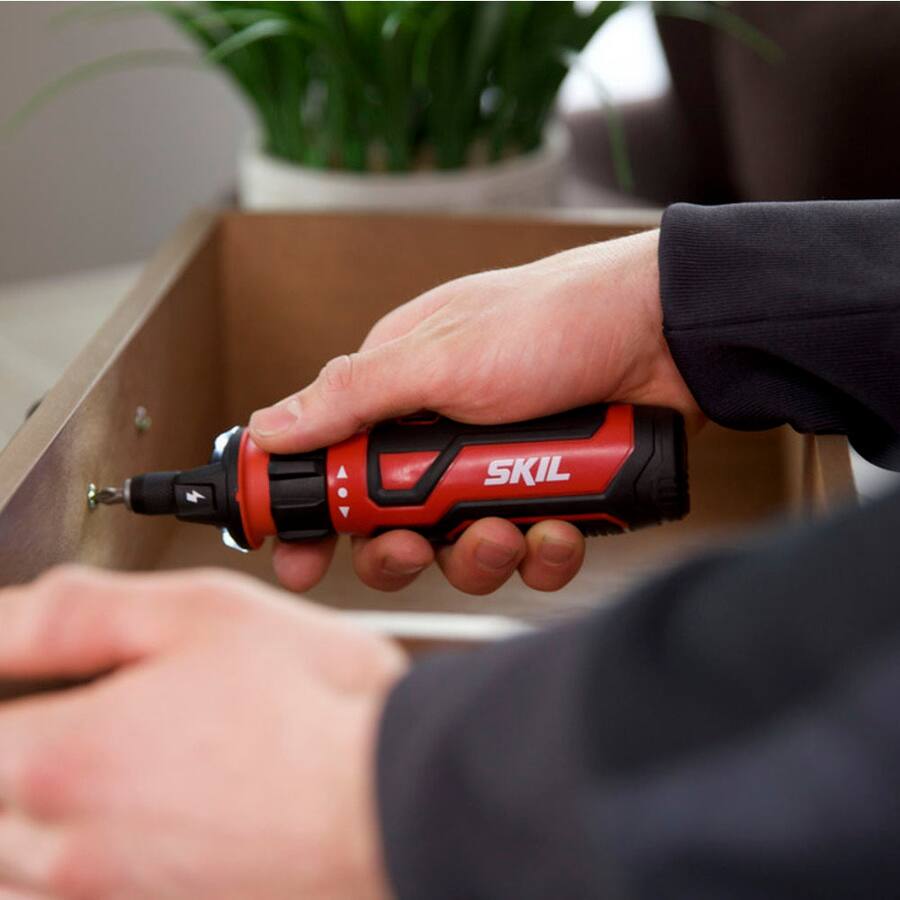 Sensor Screwdriver Skil Rechargeable 4V Screwdriver with Circuit Sensor Technology red ...
