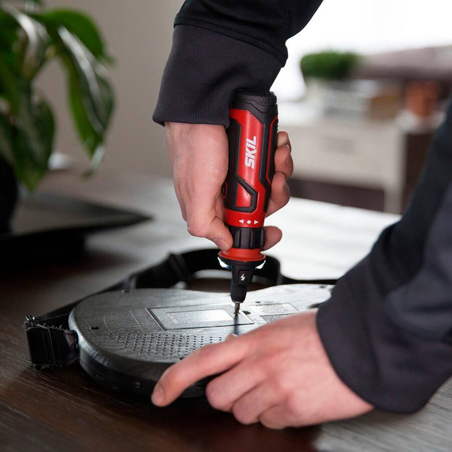 Sensor Screwdriver Skil Rechargeable 4V Screwdriver with Circuit Sensor Technology red ...