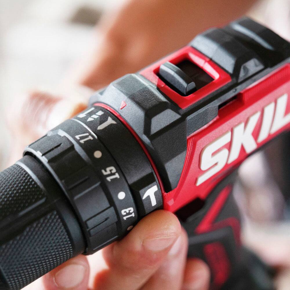 Alt View 11. Skil - SKIL PWR CORE 20 Brushless 20V 1/2 IN. Compact Hammer Drill Kit - Black/Red.