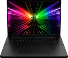 Razer - Blade 16 – 16” Gaming Laptop – Dual Mini LED 4K UHD+FHD – Intel i9 HX – NVIDIA GeForce RTX 4090 – 64GB RAM – 4TB SSD - Black - Front_Zoom