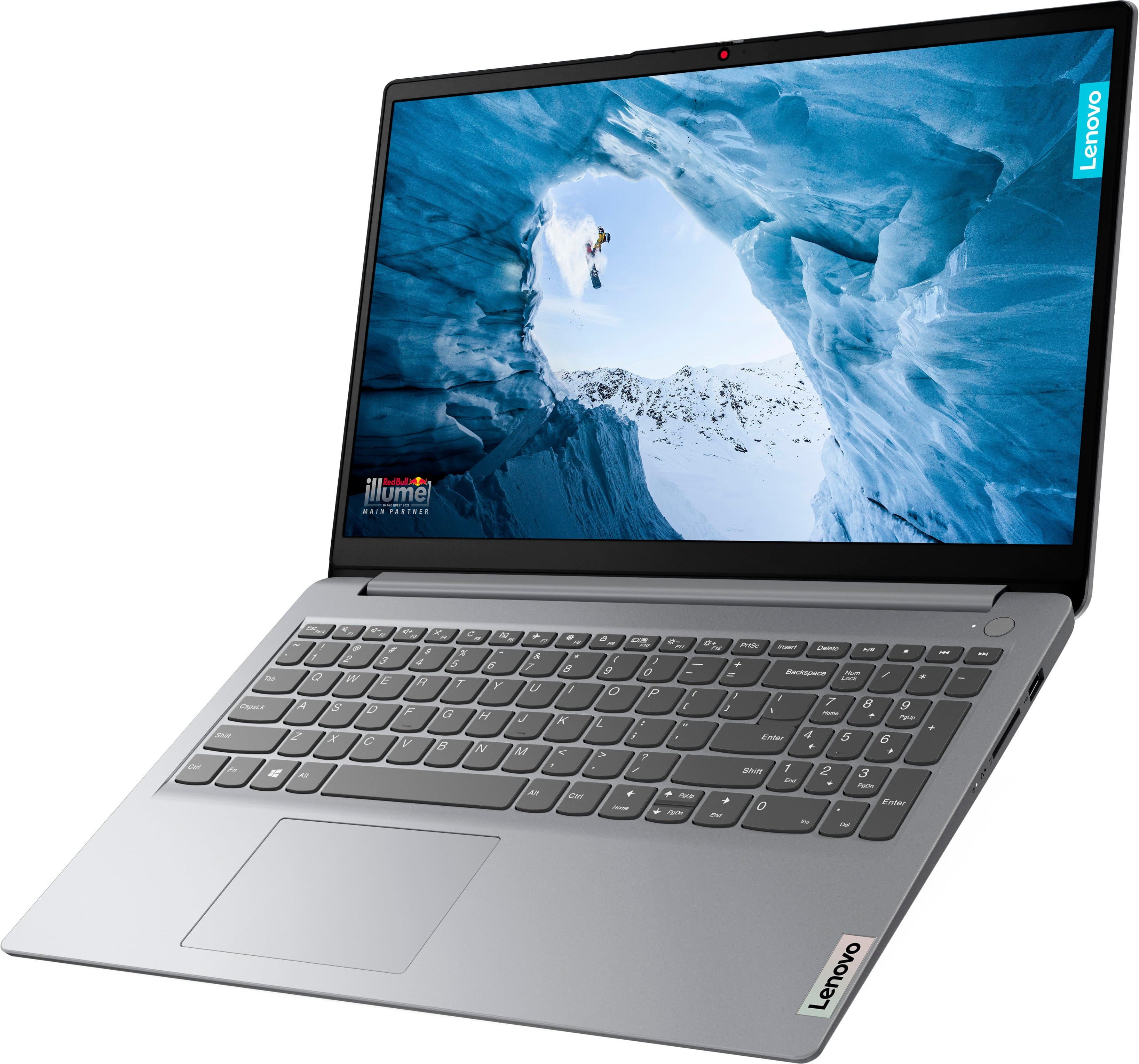 Left. Lenovo - Lenovo Ideapad 1i 15.6" FHD Touchscreen Laptop - Intel Core i3-1215U with 8GB Memory - Intel UHD Graphics - 256GB SSD - Cloud Gray.