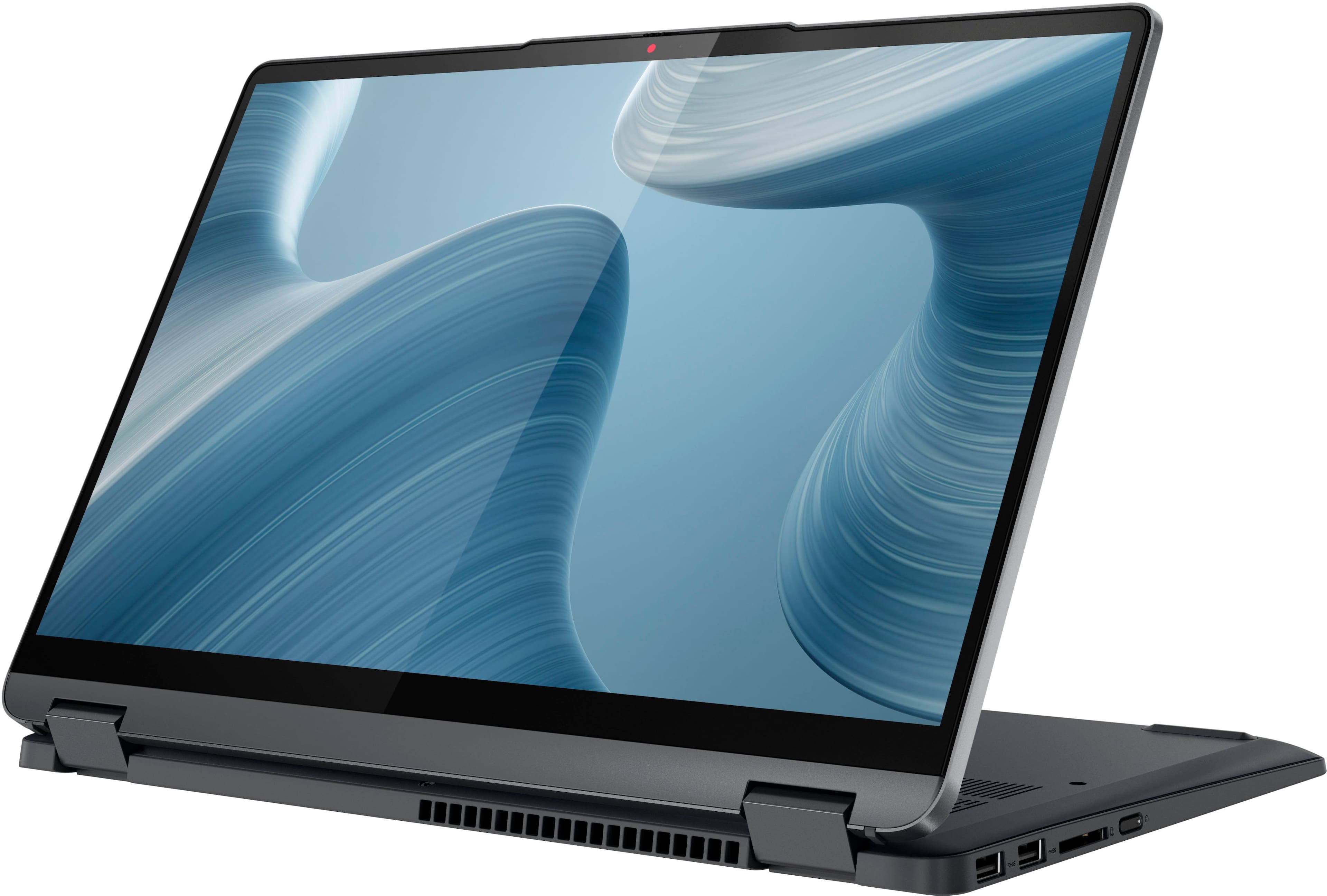 Alt View 13. Lenovo - Flex 5i 14" FHD Touchscreen 2-in-1 Laptop - Intel Core i3-1215U with 8GB Memory - Intel UHD Graphics - 256GB SSD - Storm Grey.