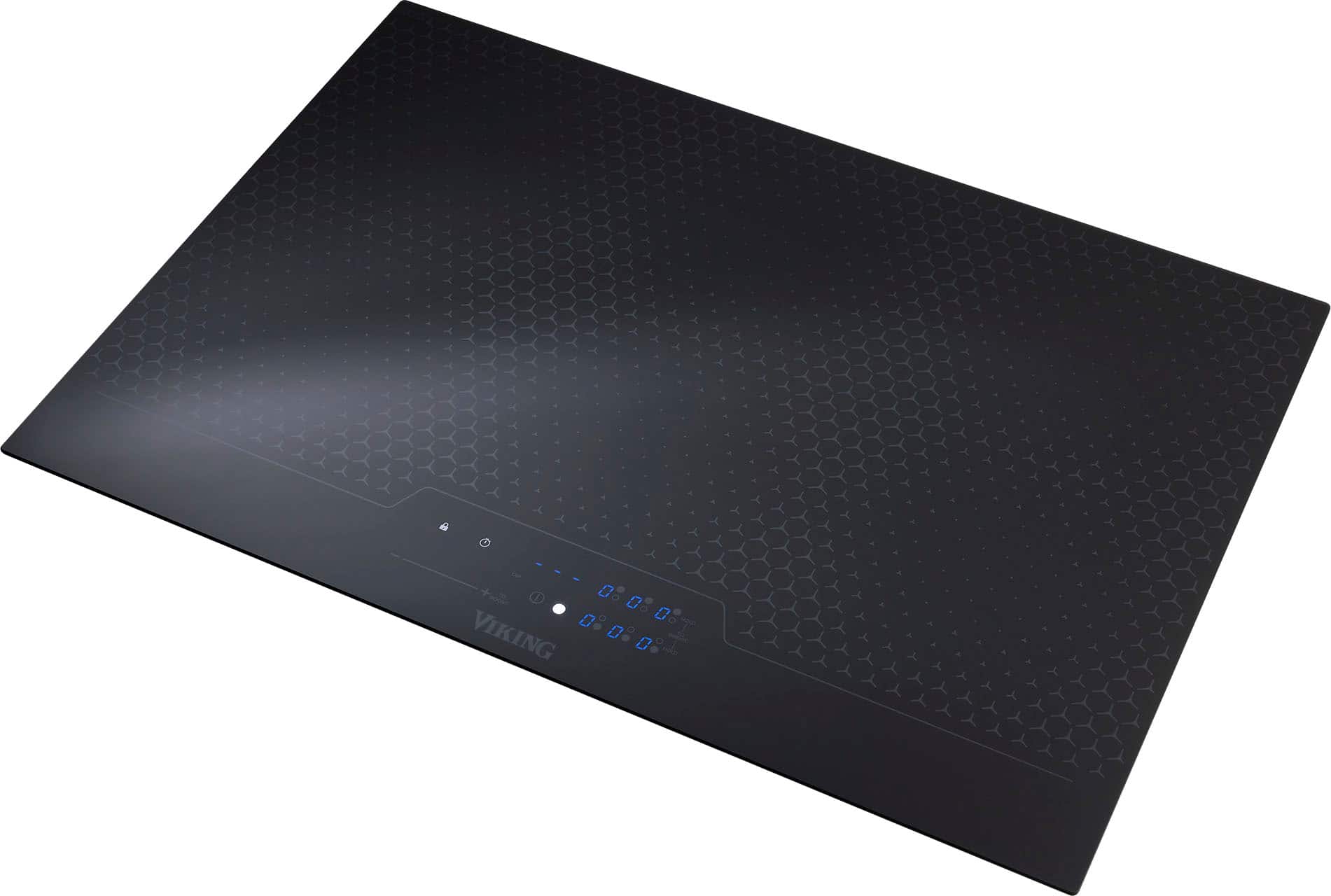 Front. Viking - 3-Series Induction Cooktop - Black ceramic glass.
